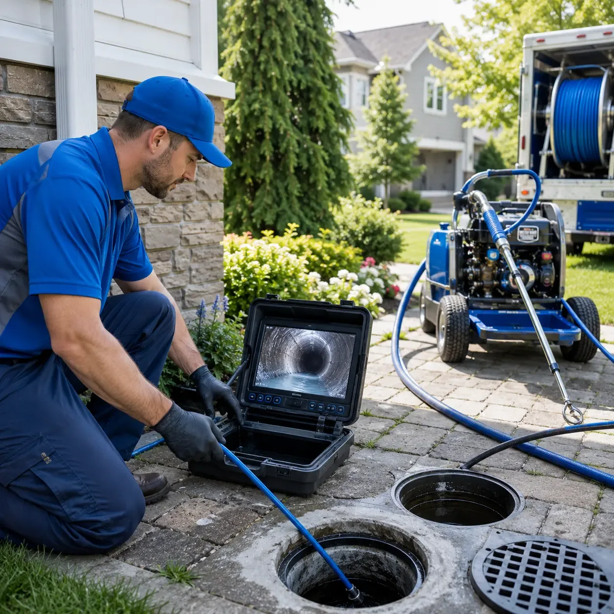 Outdoor drain cleaning professionals serving Brashear, TX